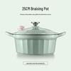 Buydeem 25cm Cast Iron Enamel Stew Pot