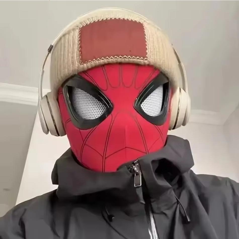 2026 Popular Breathable Mask Headset with Chin Control Web Shooter Glove Launcher Cosplay Headgear Toy Gift 4