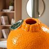 Creative Tabletop Decoration With Orange Fruit Shaped Vase