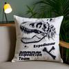 Federa per Cuscino Dinosauro Peluche Corto Stampa Double-sided Quadrata Copricuscini Decorazione Cuscino Divano Casa