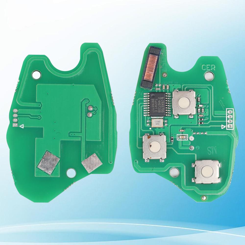 LIXIANG Remote Car Key PCF7946 7947 4A Chip 434MHz For Renault Trafic Vivaro Primastar Movano Dacia 2/3BT Replace Control Fob