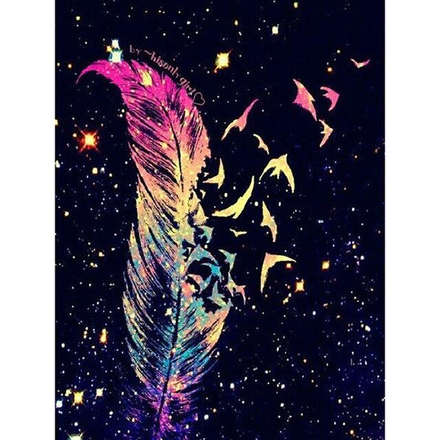 5D-Diamantgemälde zum Selbermachen, Traumfänger, Buchstabe, bunt, Kreuzstich, volle Runde, quadratisch, Diamant-Stickerei, Strasssteine, Heimdekoration