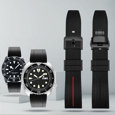 Correa de Silicona Impermeable para Reloj Compatible con Mido Tissot Citizen Seiko Pulsera de Goma Alargada para Hombre Mujer 20 22mm Correa de Liberación Rápida