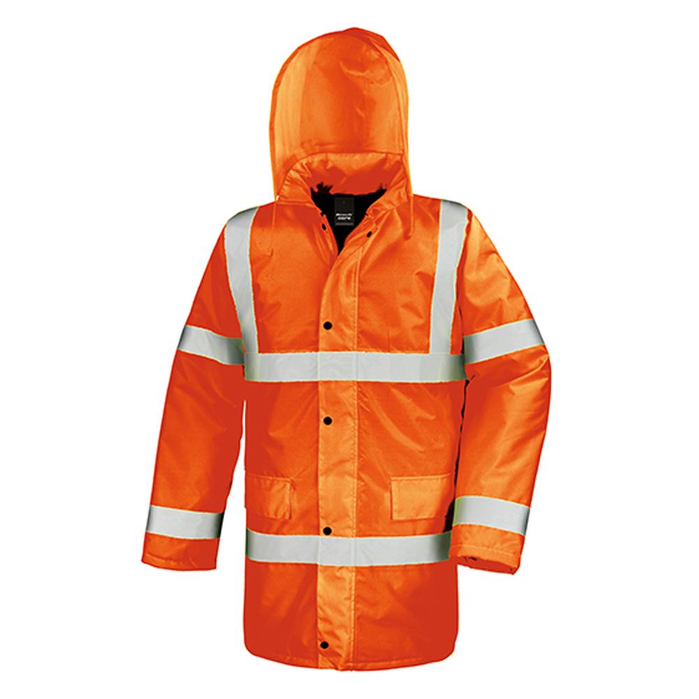 Result Safe-Guard Mens Motorway Hi-Vis Coat