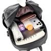 Soft leather simple backpack women's 2025 new fashionable and versatile large-capacity lightweight women's shoulder casual backpack
