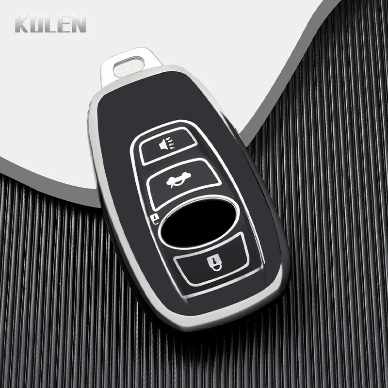 

New Tpu Car Remote Key Case Cover Shell Fob For Subaru Brz Xv Forester Legacy Outback Key Chain Auto Accessories Protected