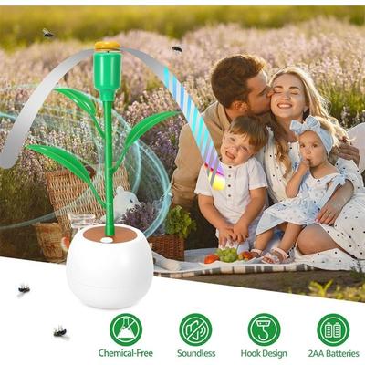 Fly Deterrent Portable Desktop Fly Fan Foldable Multi-Functional Fly Repellent Fan Flower Pot Safe Insect Repellent Fan Cooking