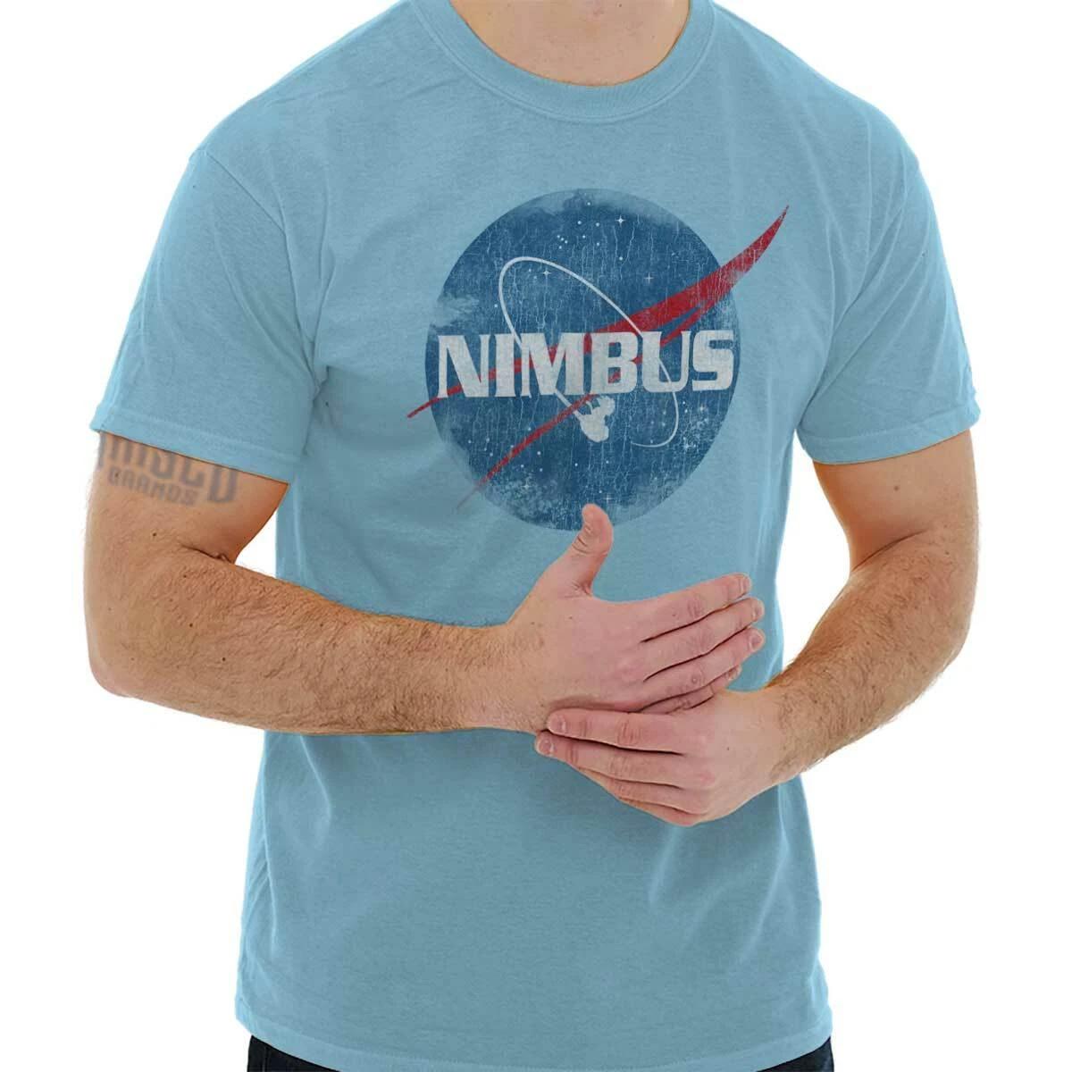 Flying Nimbus Space Station Anime TV Show Womens or Mens Crewneck T Shirt Tee M