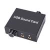 External USB Sound Card 16Bit 48KHz Playback USB to Sound Jack Sound Card Adapter with 3.5mm Jack for PC Laptop