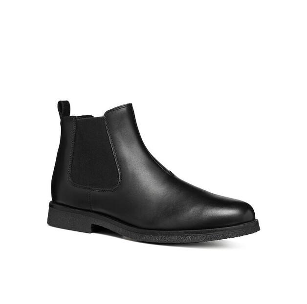 Black Geox Uomo Claudio Ankle Boots U2658A 00043 C9999