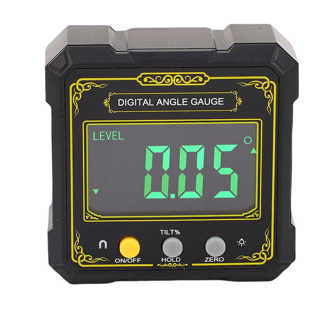 Digital Inclinometer Backlit LCD Screen Magnetic Base IP65 Electronic Level Angle Finder for Woodworking Table Saw