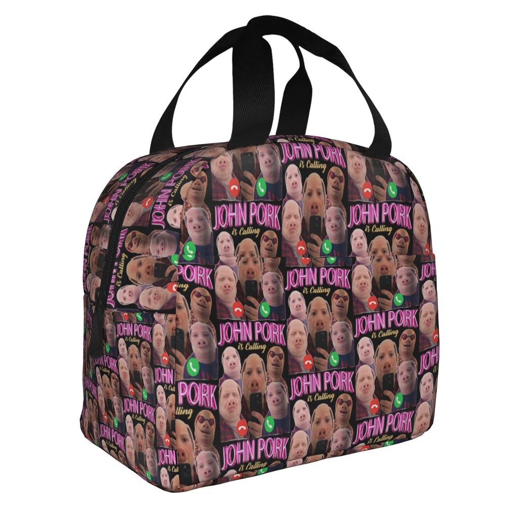 Italian Brainrot Lirili Larila Insulated Lunch Bag for Women Resuable Funny Meme Cooler Thermal Bento Box School