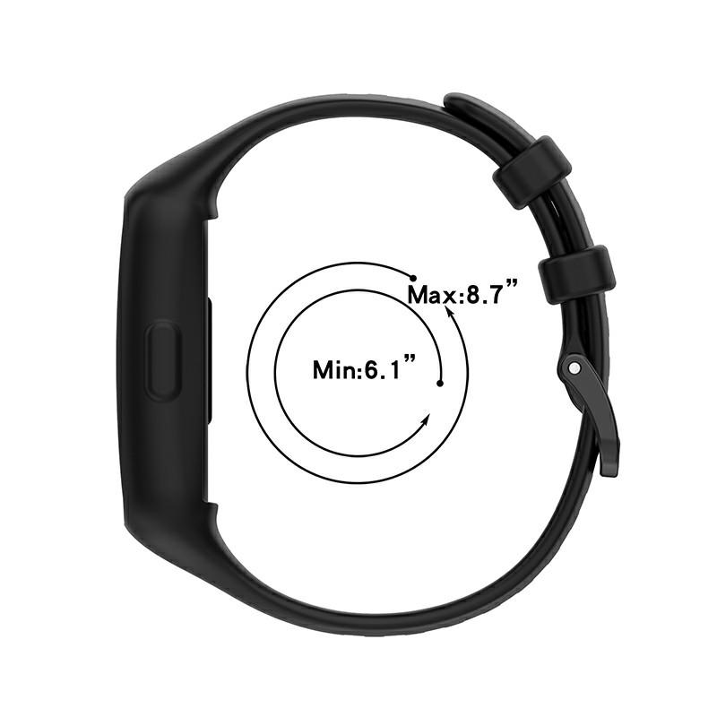 Integrated Soft Silicone Watchband Bracelet Wrist Strap Replacement for Huawei Band 6/Band 7/Honor Band 6