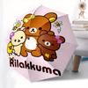 Rilakkuma,Bear Automatic Folding Umbrella Simple 8 Rib Design, Bright Cartoon Pattern, Durable Iron Frame, Suitable For Travel, Outdoor, Bea