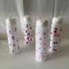 750ML Cute Floral Printed Water Bottle Cartoon Strawberry Bow Pattern Fadeless Portable for Picnic Beach Outdoor Use