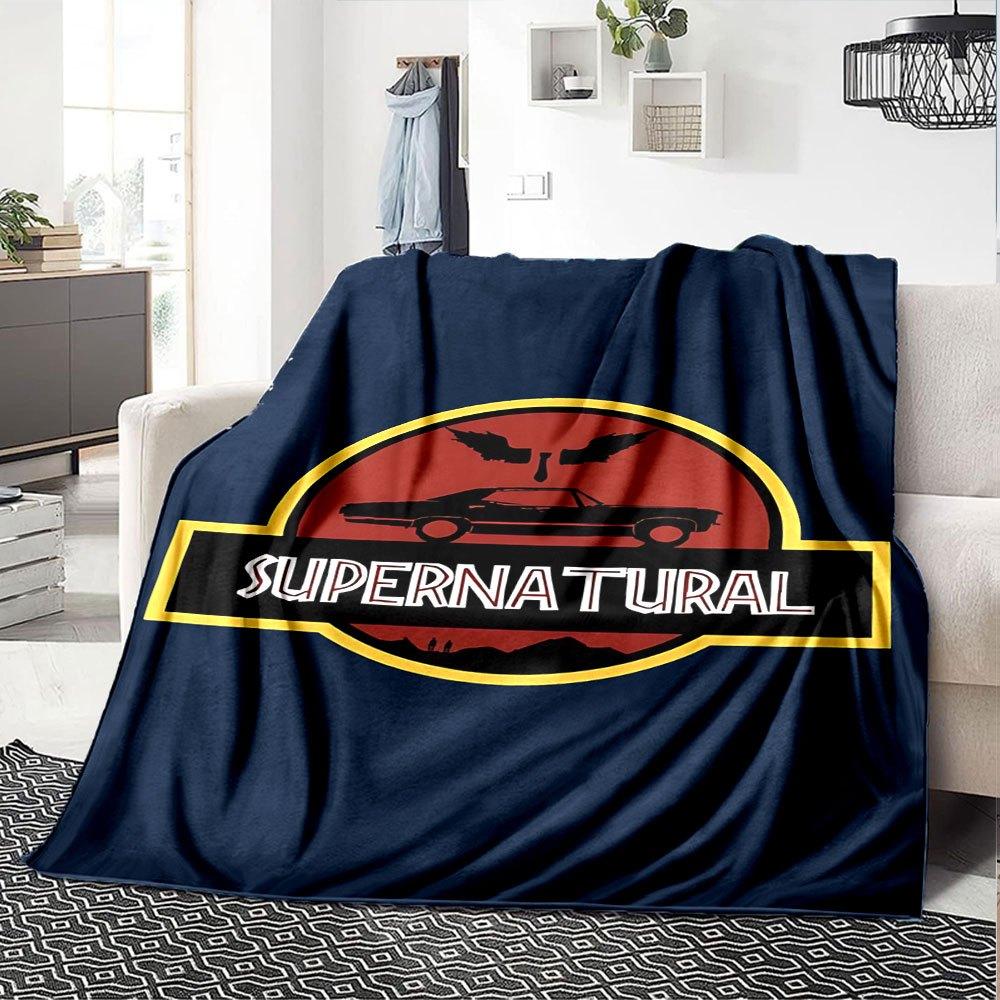 1pc Supernatural 19 Blanket Soft Warm Throw for Home, Office, Travel All Season Cozy Bedding Gift, Office Cozy Accessory