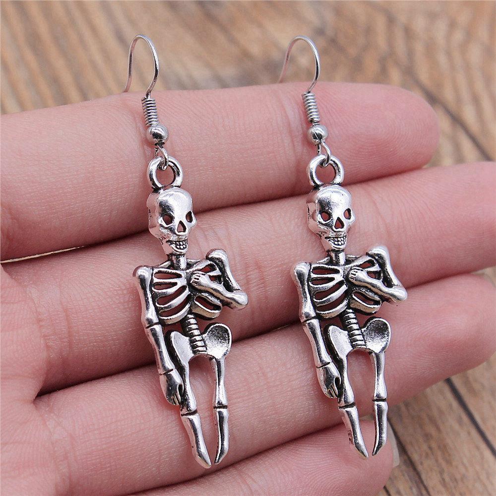 Trendy Initial Halloween-Themed Drop Earrings Various Styles Fun Layering Gift for Mom
