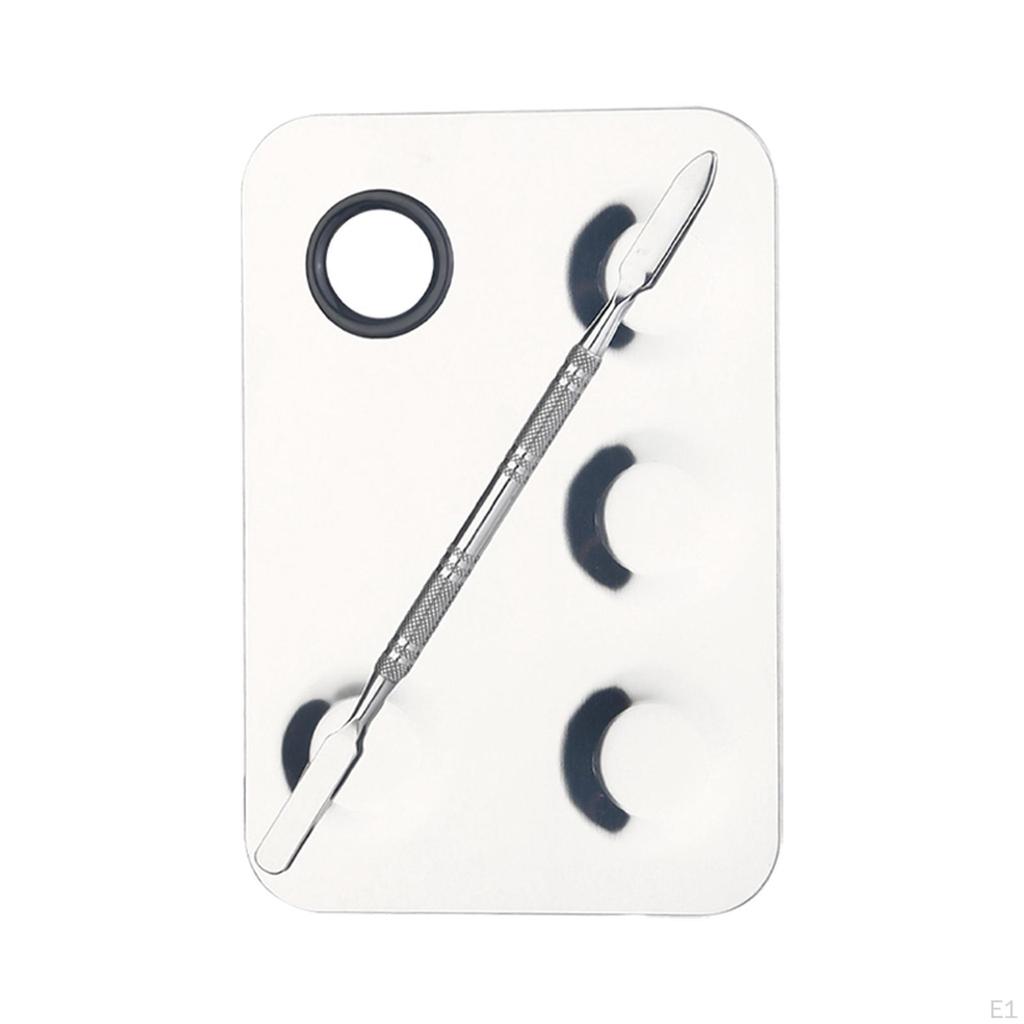 Professional Paint Palette Makeup Easy To Clean Stainless Steel Mixing