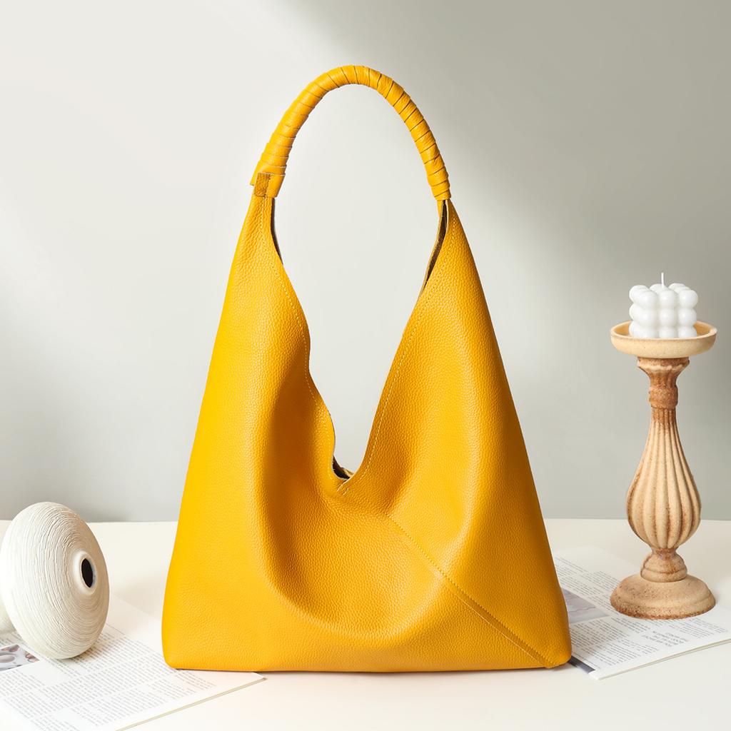 Leather women's bags, large bags, women's cowhide, new women's shoulder bags, armpit large-capacity commuting, high-end tote bags for women