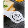1pc PP Egg Separator, Simple White Long Handle Egg Yolk White Separator Tool For Kitchen