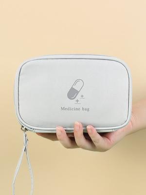 Kit de premiers secours grande capacité Sac de rangement pour médicaments à domicile Boîte à médicaments portable pour voyage Sacs d'urgence de survie pour l'extérieur