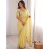 New Arrival Elegant Designer Moss Chiffon Saree