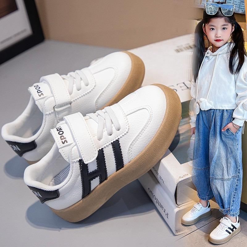 Kids Breathable Thick Soled Casual Skateboard Shoes For Boys And Girls