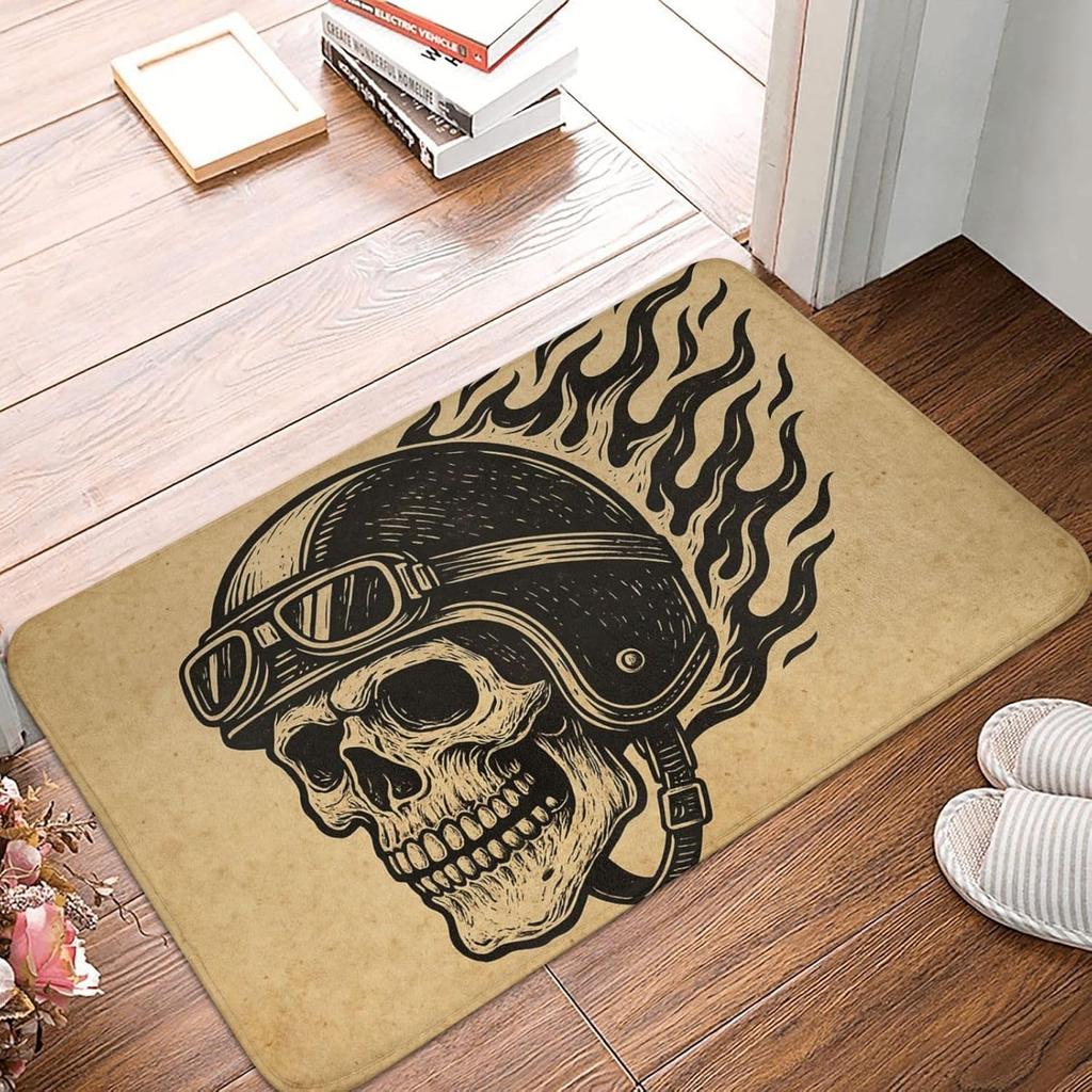 Vintage Dragonfly Doormat for Entryway, Floral Botanical Indoor Door Mat, Non-Slip Floor Rug for Kitchen, Bedroom, Living Room,