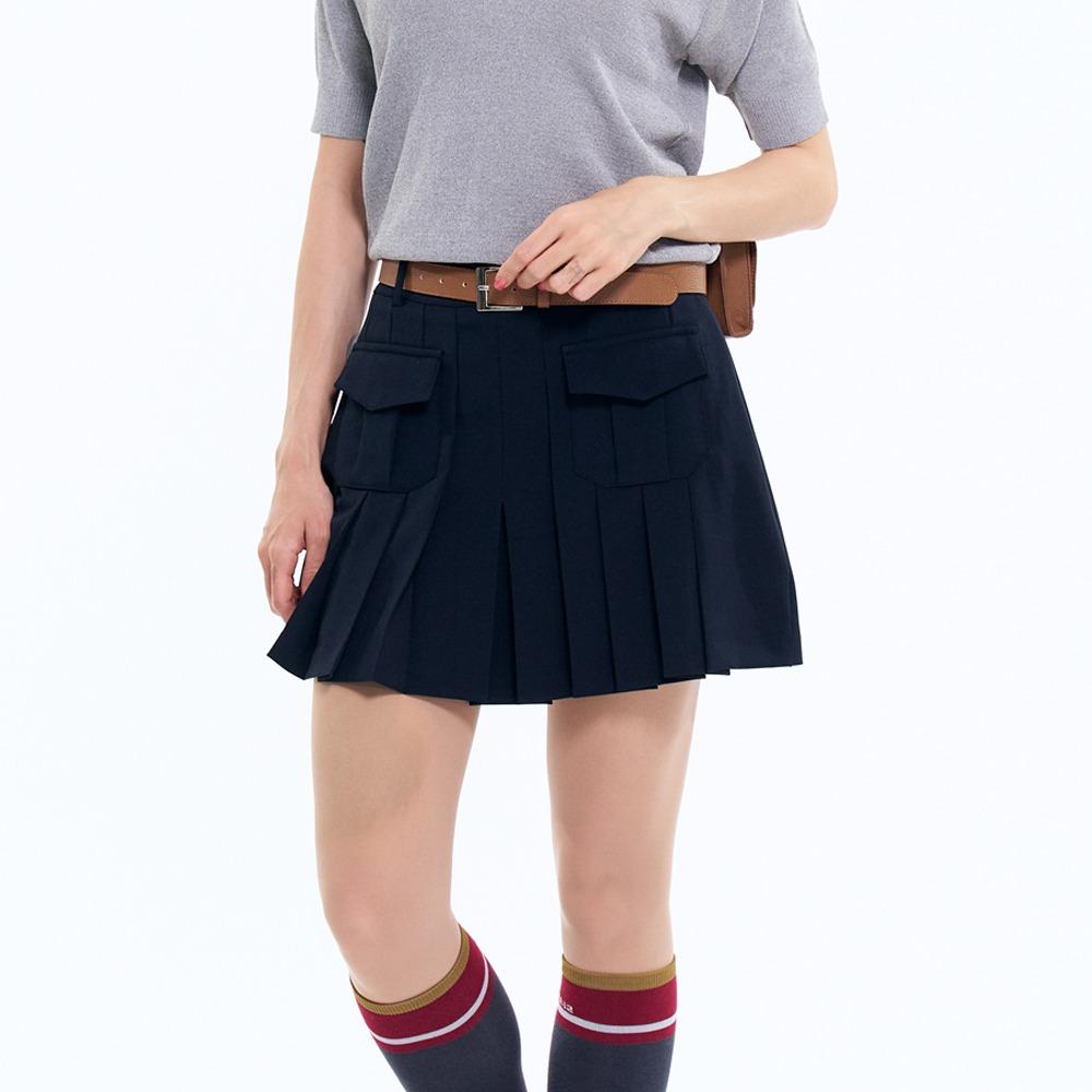 Venezia 12 Retro Mini Culottes Navy