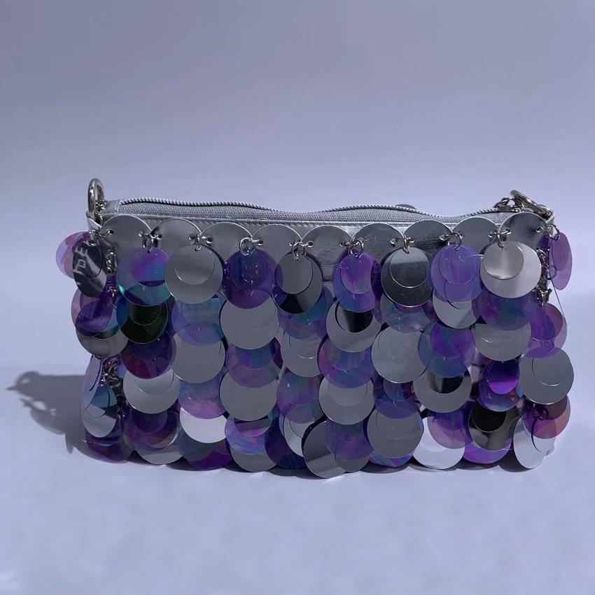 A High-end Clutch Bag for Women, A Chain Single-shoulder Crossbody Bag, A Sequined Handbag