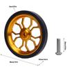 Vouwfiets Easy Wheel Aluminiumlegering Easy Wheel Soepel Rollend Lichtgewicht Verbeterde Stabiliteit Gepolijst voor Voetgangersgebied