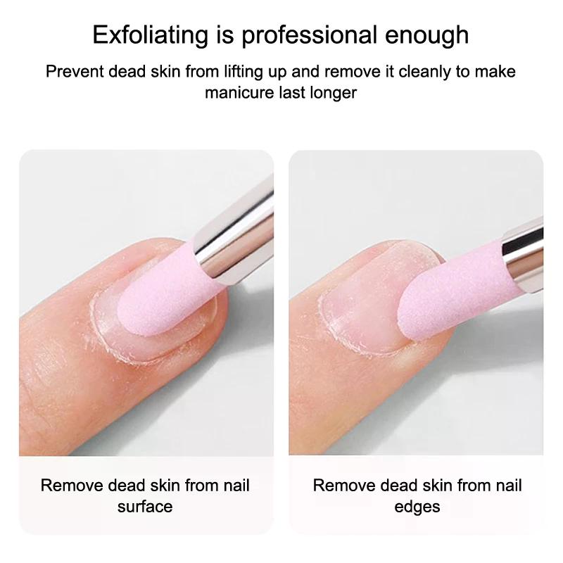 1/2 Stück Quarzstein Schrubb-Nagelfeilenstifte Nagelhautentferner Hornhautentferner Stift Leicht Tragbar Praktische Anwendung Maniküre Werkzeuge
