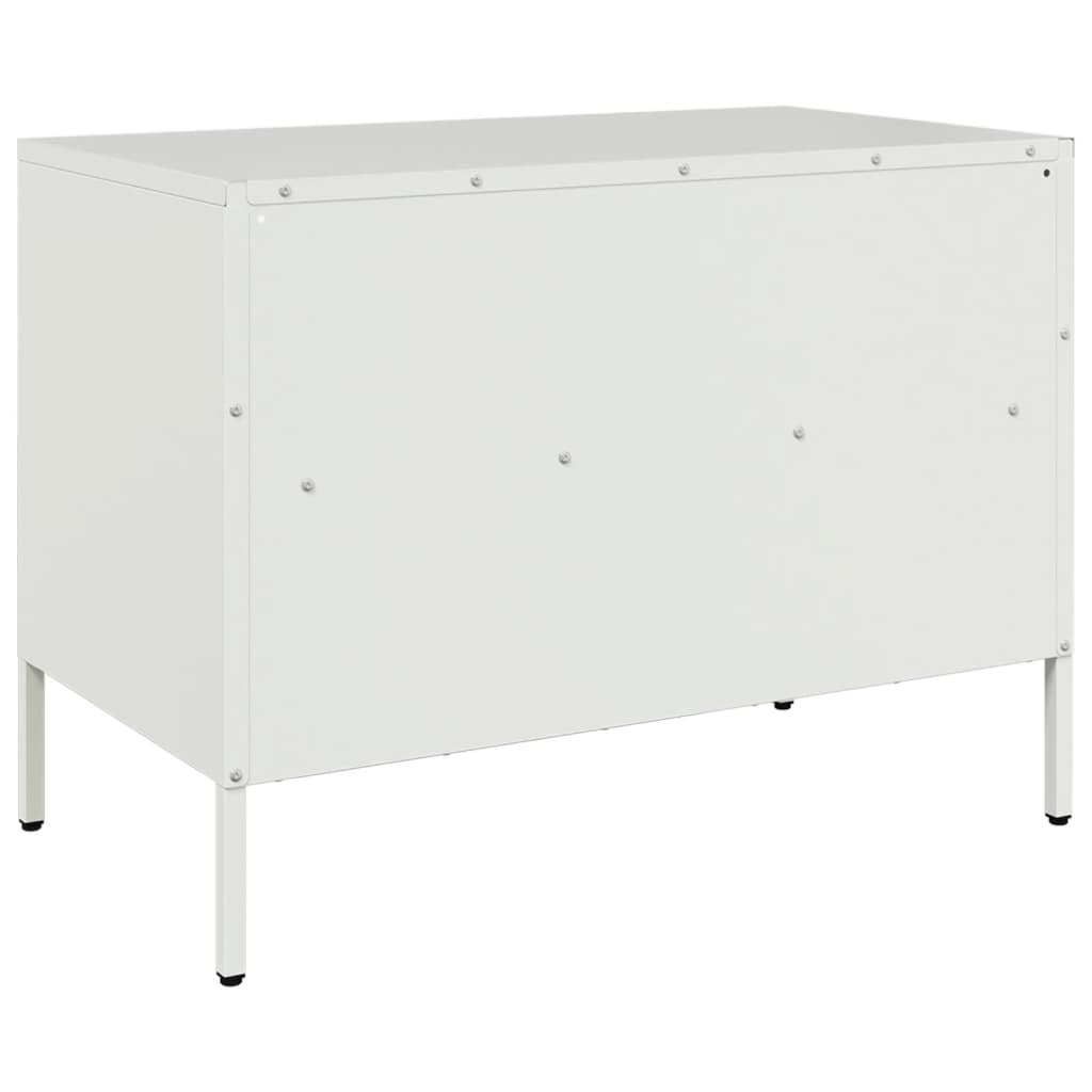 TV Cabinets 2 pcs White 68 x 39 x 50.5 cm Steel