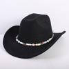 Popular European and American Fashion OL Style One-word Cowboy Hat Men's and Women's High-end Top Hat Jazz Hat Felt Hat