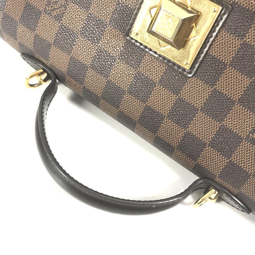 Louis Vuitton N41168 Damier Bergamo MM Bag Shoulder Bag Hand Bag Ebene Brown