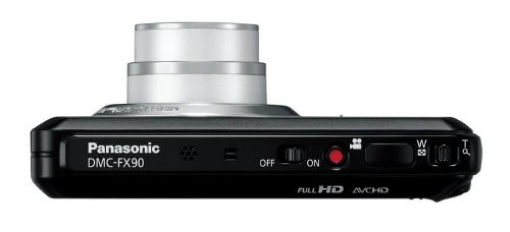 Panasonic LUMIX DMC-FX90-K Compact Digital Camera with Built-in Wi-Fi, 12.1MP, 5x Optical Zoom, LEICA Lens, Touchscreen, Black