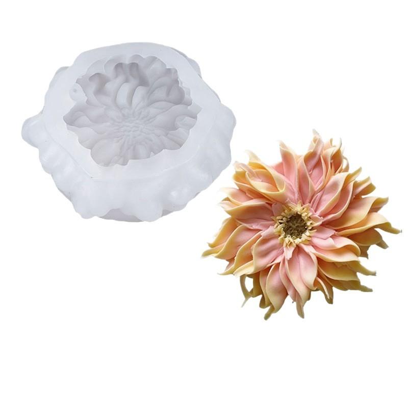 

Simulation Ferrand Floral Scented Candle Silicone Mold Handmade Soap Plaster Candle Fondant Baking Mold белый