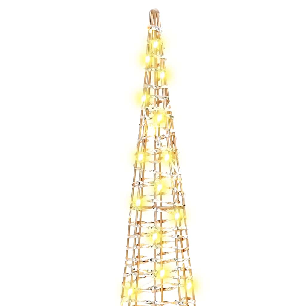 Christmas Tree with 90 LEDs 3 pcs Warm White 20 x 20 x 80 cm PET