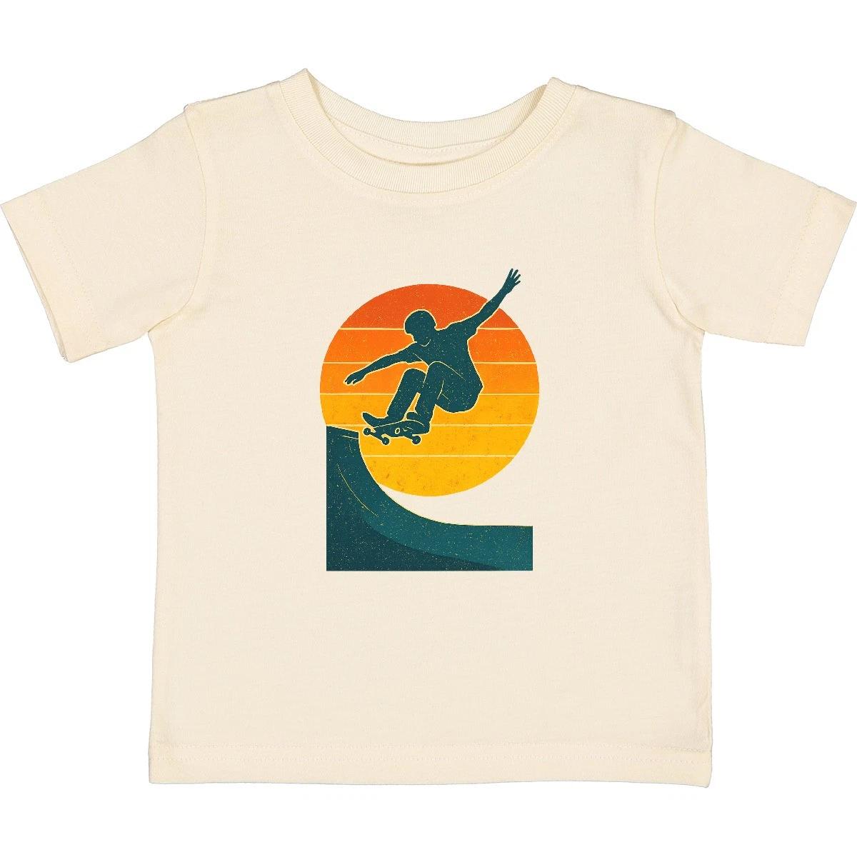 Inktastic Skateboarding Sunset Skateboarder Baby T-Shirt Skater Future Vintage 130