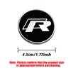 3D Aluminum 45/50MM Car Steering Wheel Emblem Sticker For Volkswagen VW R GTI ABT Golf Polo Tiguan Passat Sharan 4 Motion Touran  ZG9