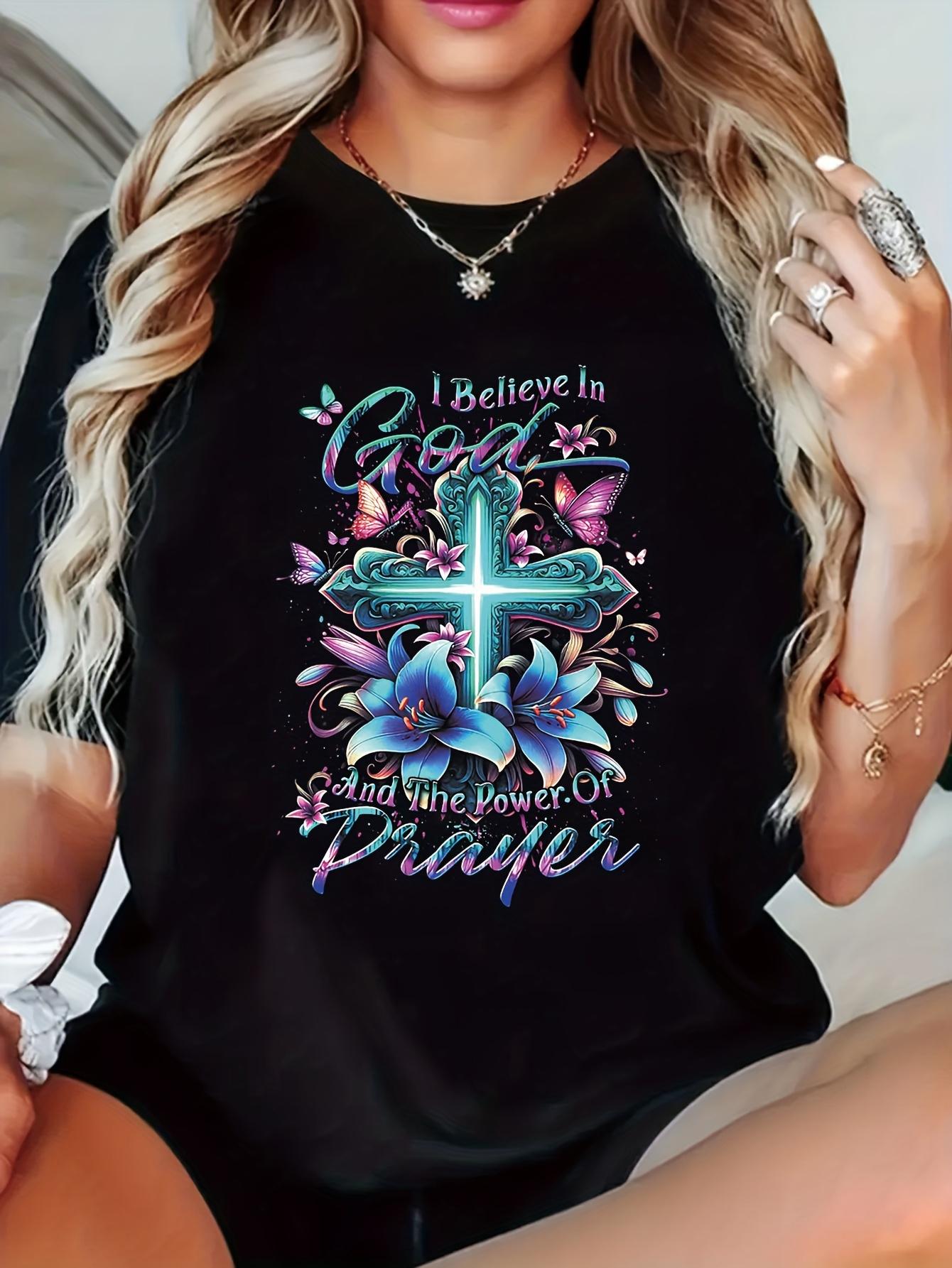 Faith Butterfly Christian T-shirt XXL