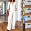 Women Casual Long Sleeve T-shirt and Pants Spring Summer Two Piece Suit Set