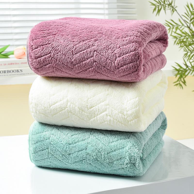 Temu Korallenfleece Weizenohr Handtuchset