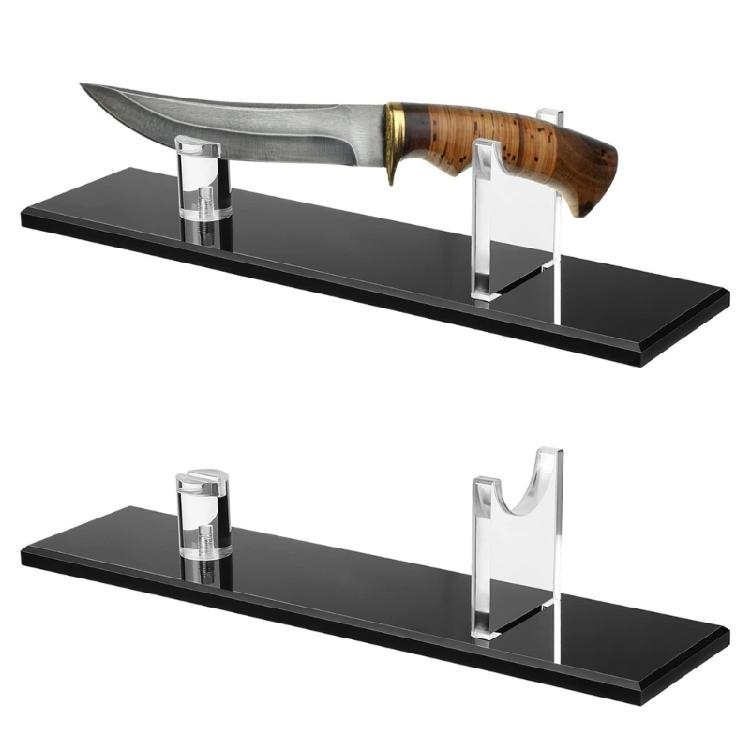 Acrylic Knife Display Stand for Single Knife Bracket Rack Kitchen Counter Home