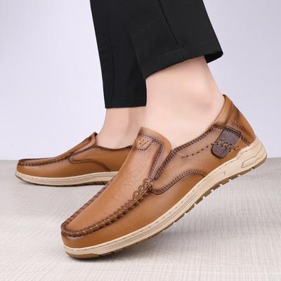 Mode Handgefertigte Herren Stilvolle Slipper Klassische Herrenschuhe für Hochzeit Hohe Qualität Herren Slip-on Flats Echtes Leder Herren Freizeitschuhe