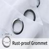Weatherproof Outdoor Curtains Transparent Eyelet Design Waterproof Voile for Patio Gazebo