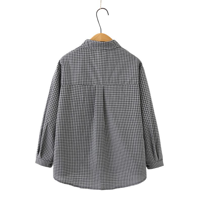 2026 Spring Plus Size Women's Long Sleeve Plaid Shirt Cardigan Fashion Literary Style Jacket