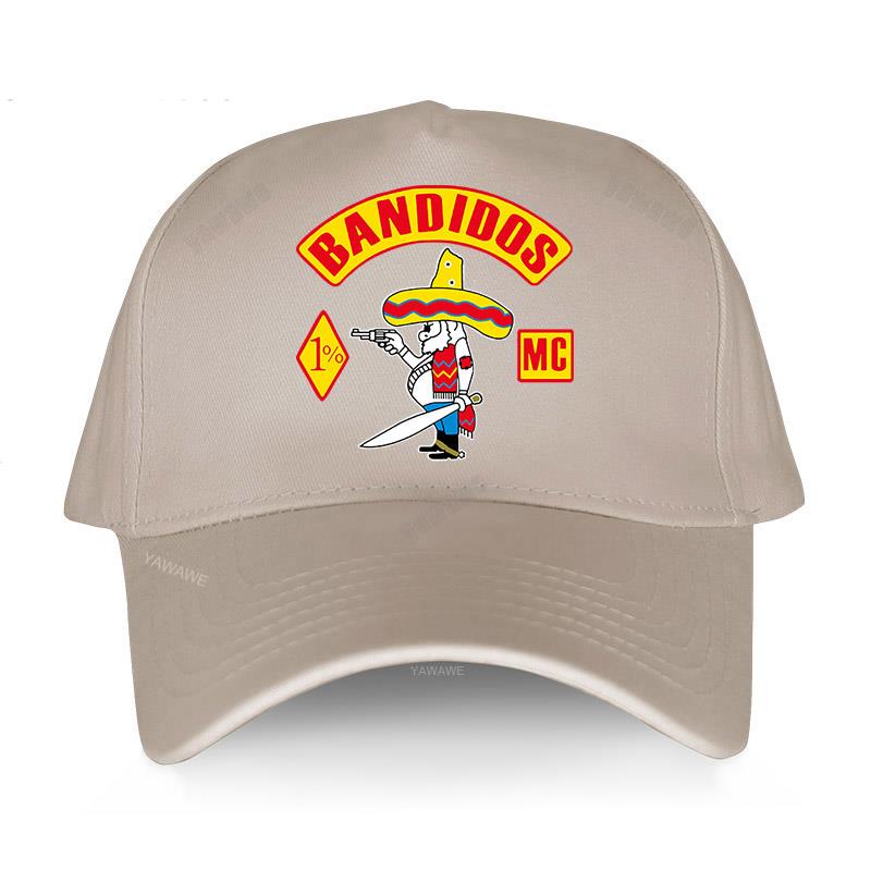 Nejnovější designové kšiltovky yawawe klobouk pro muže Bandidos Mc Adult populární sportovní čepice Dámská bavlna Neformální nastavitelná čepice