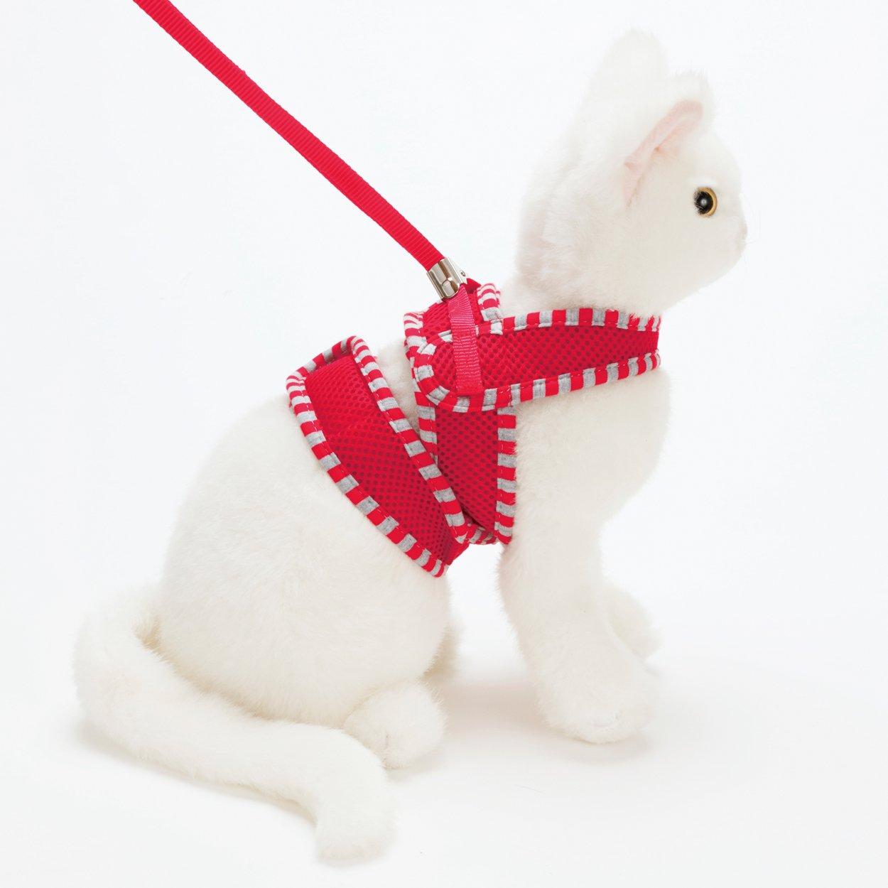 

Petio Cat Harness Anycat Harness Stripe Red Cat Size M