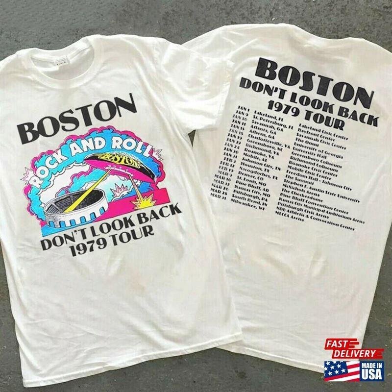 Boston Band Don t Look Back Tour Cotton White T Shirt For Men All Size UR114 XL